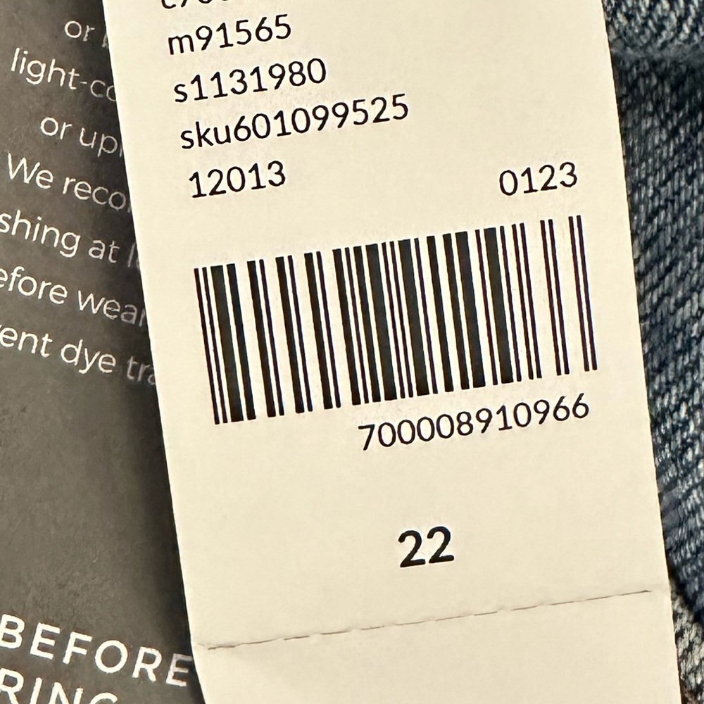 Lane Bryant ankle straight-leg denim overalls new with tags! - Picture 11 of 11